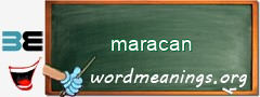 WordMeaning blackboard for maracan